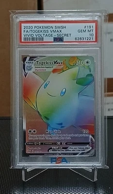 Togekiss VMAX FA Secret Rare Vivid Voltage 191/185 Pokemon Card PSA 10 - Image 1 of 2