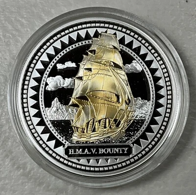 Pitcairn Islands 2008 $2 1 oz plata .999 HMAV envío de recompensas en embalaje original Foto 1 de 4