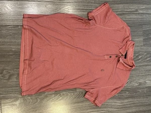 John Varvatos USA rosa 1/4 Knopf, Kurzarm, Large - Bild 1 von 3