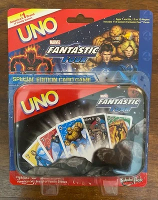 FANTASTIC FOUR UNO Special Edition Card Game with exclusive card and rule • NEW - Image 1 of 2