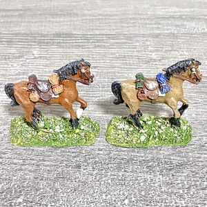 2x 28mm Colonial British Cavalry Horse Painted Metal Miniatures Black Powder #5 - Bild 1 von 4