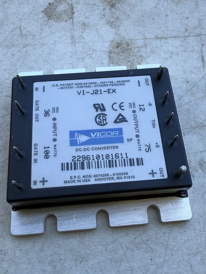 VI-J21-EX VICOR DC-DC CONVERTER 12V output  - Image 1 of 2