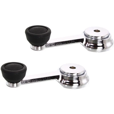 Juego de bielas de ventana para Jeep CJ7 1976-1986 1968-75 CJ6 cromadas con perilla negra 2 piezas Foto 1 de 4