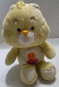 Vintage Yellow Birthday Care Bear Cupcake Kenner 1983 Plush Stuffed Animal 13” - Picture 1 of 11