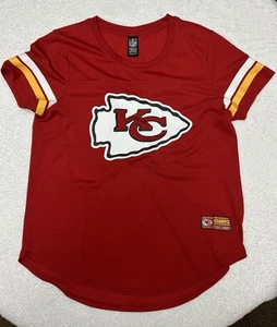 Camiseta de fútbol americano de la NFL Kansas City Chiefs 60 aniversario roja para mujer talla grande - Imagen 1 de 14