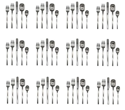 Mikasa Zena 18/8 нержавеющая сталь 60 шт. Набор столовых приборов (обслуживание для двенадцати) - Изображение 1 из 4