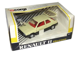 Vintage 1983 Corgi Mettoy Renault 11 Electronic No. 384 In Orig. Box Diecast - Picture 1 of 17