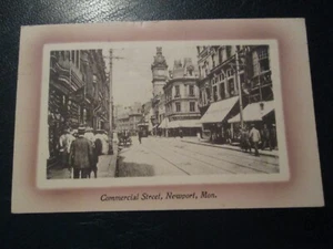 Postcard - Commercial Street, Newport, (Mon) posted 1917 - Picture 1 of 3
