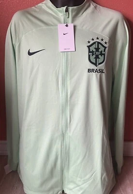 Brazil Nike Strike Dri-FIT Knit Soccer Track Jacket Men’s Size XL DX1950-390 - Image 1 of 2
