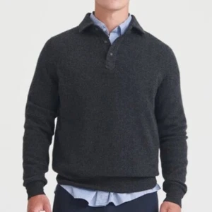 NAADAM Signature Cashmere Long Sleeve Polo - Bild 1 von 5