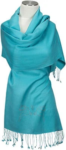 Sciarpa, elementi Swarovski cervo 70% cashmere 30% seta silk scarf stags - Foto 1 di 2