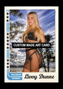 Olivia Livvy Dunne Neuheit individuelle Kunstkarte leer weiße Rückseite sexy!!!! - Bild 1 von 2