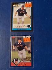 Lot Of Two 2003 Kevin Youkilis RC's; Bowman #327 & Topps Traded #311