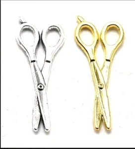 Dollhouse Creative Simulation Model Miniature Scissors Gold And Silver 2 Pair - Picture 1 of 5