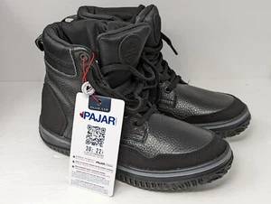 Pajar Men's Zip Lace Up Snow Waterproof Insulated Boots Black Leather Sz 8-8.5 - Picture 1 of 6