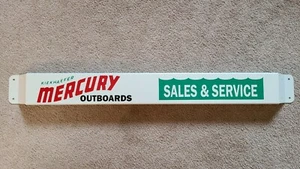 33" Door pushbar antique Mercury outboards advertising sign - Picture 1 of 4