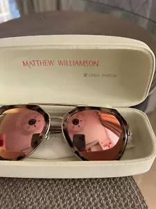 Linda farrow X Matthew Williamson Mirror Sunglasses - Picture 1 of 8