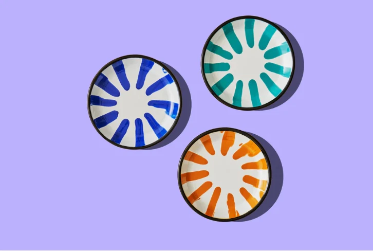 KAPKA A Little Color  Enamel Round Desert Plate 16cm - Image 1 of 1