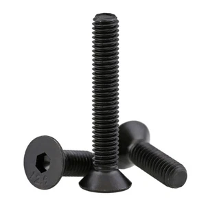 Countersunk Hexagon Socket Screws Bolts Allen Key Bolt Black Grade 12.9 M6M8M10 - Picture 1 of 7