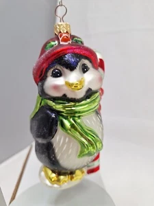 Vintage 5" Penguin Figural Holiday Christmas Ornament Radko 1990s - Picture 1 of 4