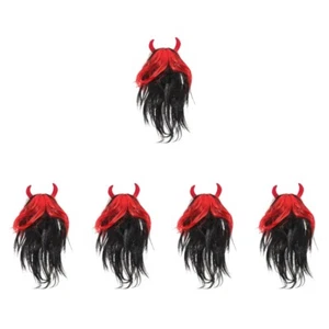 5pcs Halloween Cosplay Haartihhaarstück Performance Perspektive Halloween - Foto 1 di 12