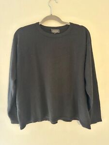 Eskandar O/S Cashmere Black Boxy Sweater