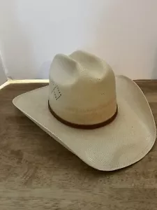 Resistol handgewebter Formosan selbstformender Cowboyhut - Größe 7 lang oval - Bild 1 von 10