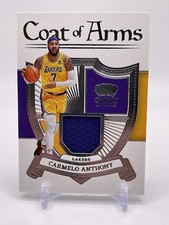 2022-23 Crown Royale Carmelo Anthony Coat Of Arms Game Worn Patch LA Lakers