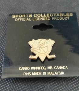 NHL Mighty Ducks of Anaheim Gold Toned Small Logo Pin Hockey DISNEY OOP - Picture 1 of 2