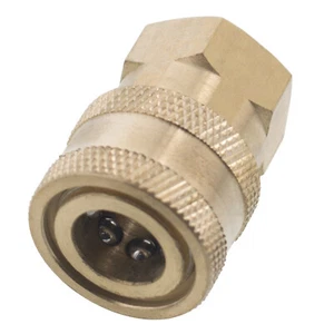 Accoppiatore 1/4" FPT donna presa collegamento rapido in ottone per ugello idropulitrice - Foto 1 di 2