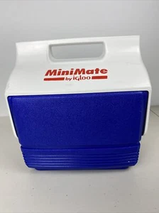 Iglu Mini Mate blau Druckknopf Mittagessen Kühler Bier Soda Pop 4 Quart Strand Angeln - Bild 1 von 7