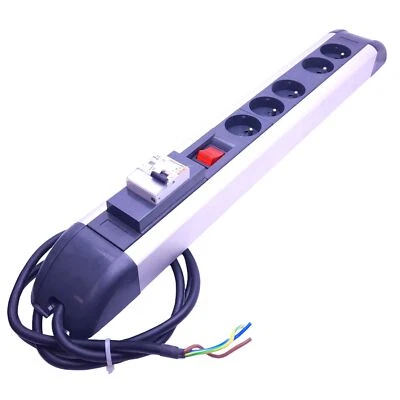 Legrand 532 44 Heavy Duty Power Strip, 5-Outlet, Type E Plug, 230VAC, 3680W Max - Image 1 of 4