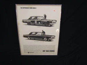 Vintage Hot 1963 Chrysler Dodge Advertisement f/s VGC - Picture 1 of 4