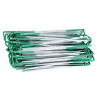 20Pcs Turf U Shaped Garden Stakes Spikes Pegs Hot Dipped Galvanized Sod Staples