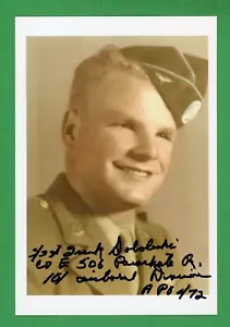 Frank Soboleski DEC WWII Band of Brothers 101stAB 506PIR Signed 4x6 Photo 27066 - Picture 1 of 1