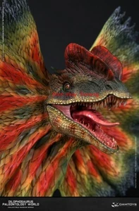 IN STOCK DAMTOYS Dilophosaurus Model Dinosaur Animal Statue - Picture 1 of 9