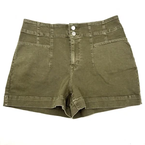 M Jeans by Maurices Original Fit High Rise A-Linie Shortie grün Shorts 10 30x4" - Bild 1 von 11