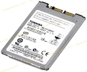 MK1216GSG 120GB 1.8" Inch SATA HDD 5400RPM Hard Drive 5MM Toshiba - Afbeelding 1 van 3