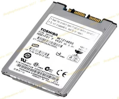 MK1216GSG 120GB 1.8" Inch SATA HDD 5400RPM Hard Drive 5MM Toshiba - Image 1 of 3