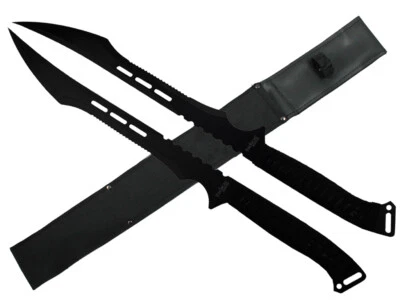 Shinobi NINJA SWORD 27" Full Tang Machete Tactical Blade w/Black Nylon Sheath  - Image 1 of 4