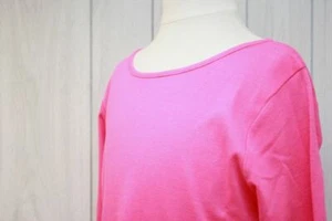 STUDIO 342 by FLORENCE EISEMAN NWT Cotton Girls Dress w/Flower Hem Fuchsia Sz 12 - Picture 1 of 7