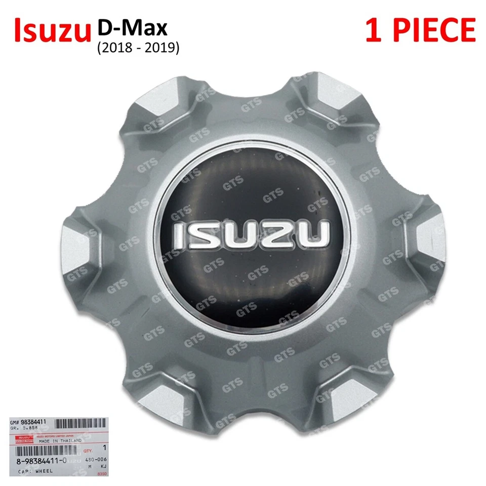 1Pc Wheel Cap Silver Fits Isuzu D-Max Dmax 2WD 4WD Hi-Lander V-Cross 2018 2019 - Image 1 of 4