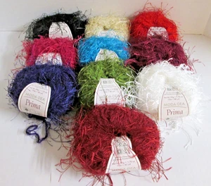 Moda-Dea Prima Eyelash Yarn 50g Bulky #5 Nylon Polyester - Various Colors - Picture 1 of 31
