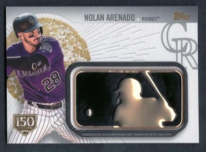 Tarjeta Nolan Arenado Colorado Rockies 2019 Topps Golden Anniversary Batter Logo - Imagen 1 de 4