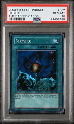 2003 Yu-GI-Oh! The Sacred Cards Secret Promo Riryoku TSC-002 PSA 10 GEM MINT - Image 1 of 2
