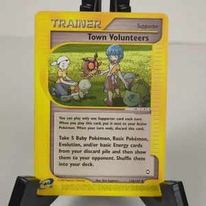 Pokemon Town Volunteers 136/147 Aquapolis - E-Reader - Never Played NM/M - Picture 1 of 3