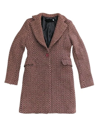 Винтажные женские размер LG 35 X 35 шерстяная смесь пальто Италии геометрические узоры Imperial - Изображение 1 из 4