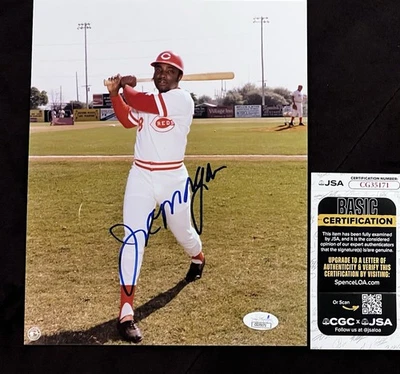 Joe Morgan JSA  SIGNED AUTOGRAPHED 8x10 Photo Cincinnati Reds Legend HOF - Image 1 of 2