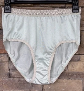 Fruit Of The Loom Vintage Nylon M 6 Granny Silky Soft Underwear Panty High Waist - Bild 1 von 4