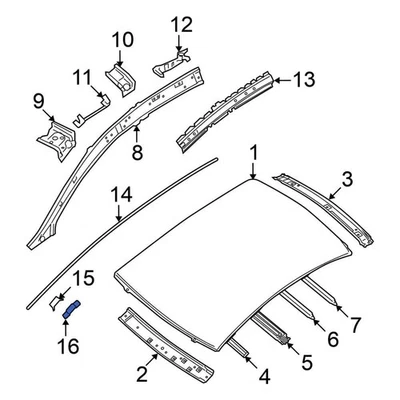 For Nissan Sentra 2007-2012 Nissan 73856ET000 Roof Drip Molding Clip Foto 1 de 4